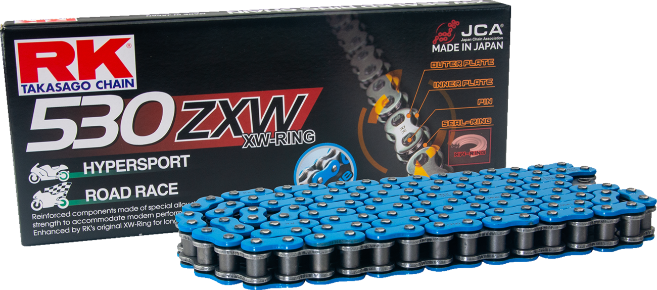 530 ZXW - Drive Chain - 120 Links - Blue