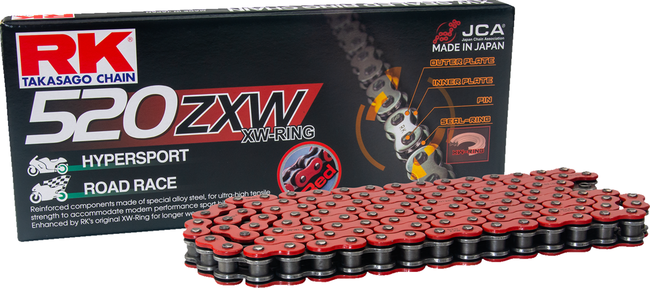 520 ZXW - Connecting Link - Rivet - Red