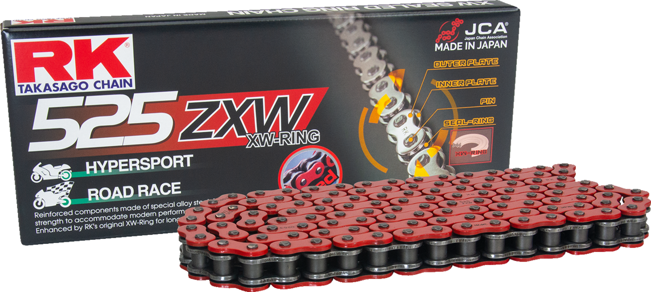 525 ZXW - Connecting Link - Rivet - Red