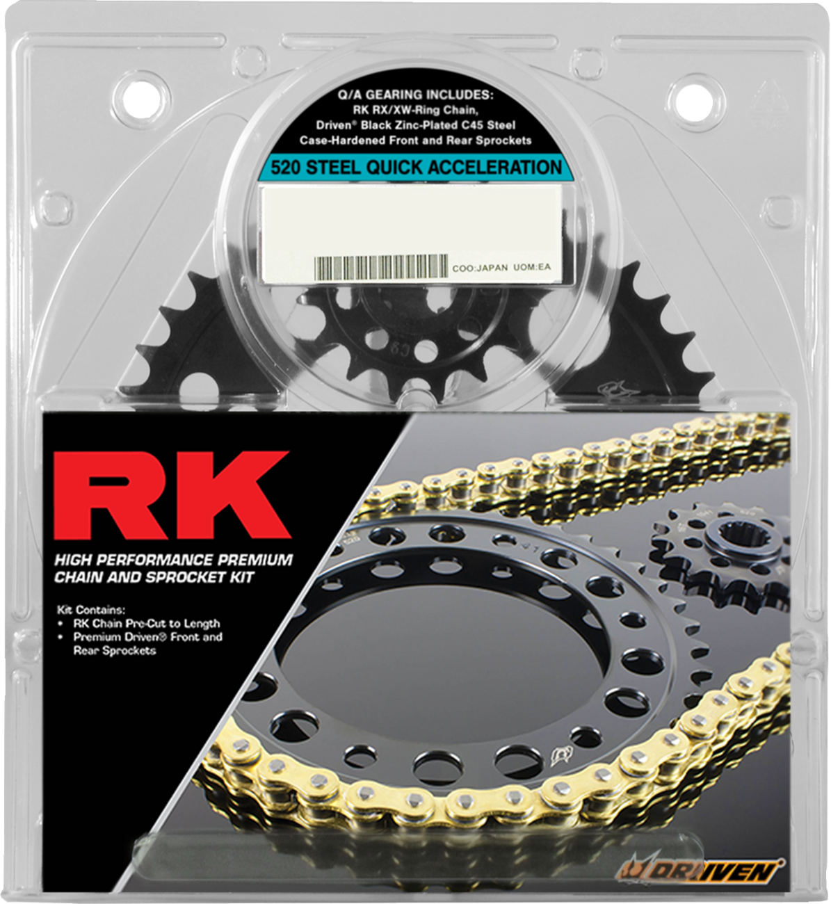 Chain and Sprocket Kit - Quick Acceleration - Natural - Yamaha YZF-R1 '06-'08