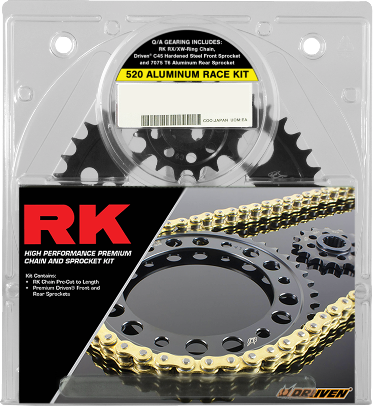 Chain and Sprocket Kit - 520 Aluminum Race - Gold - Yamaha YZF-R1 -'09-'14