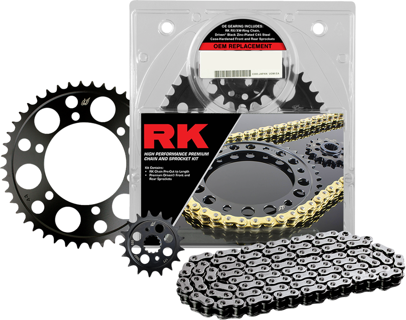 Chain and Sprocket Kit - Black/Natural - Triumph Scrambler 400 X
