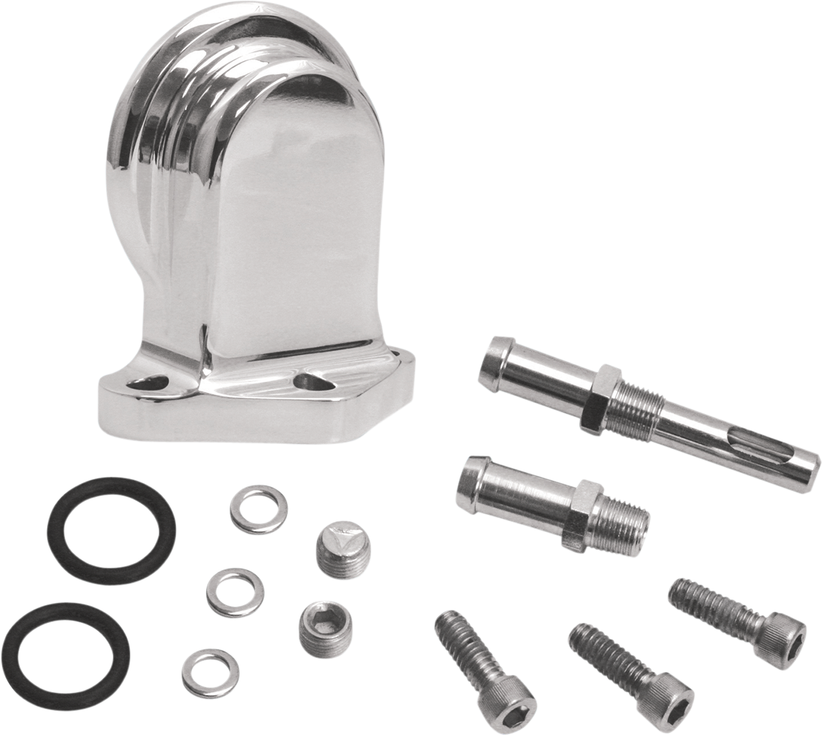 Oil Filter Mounting Bracket Kit - Polished