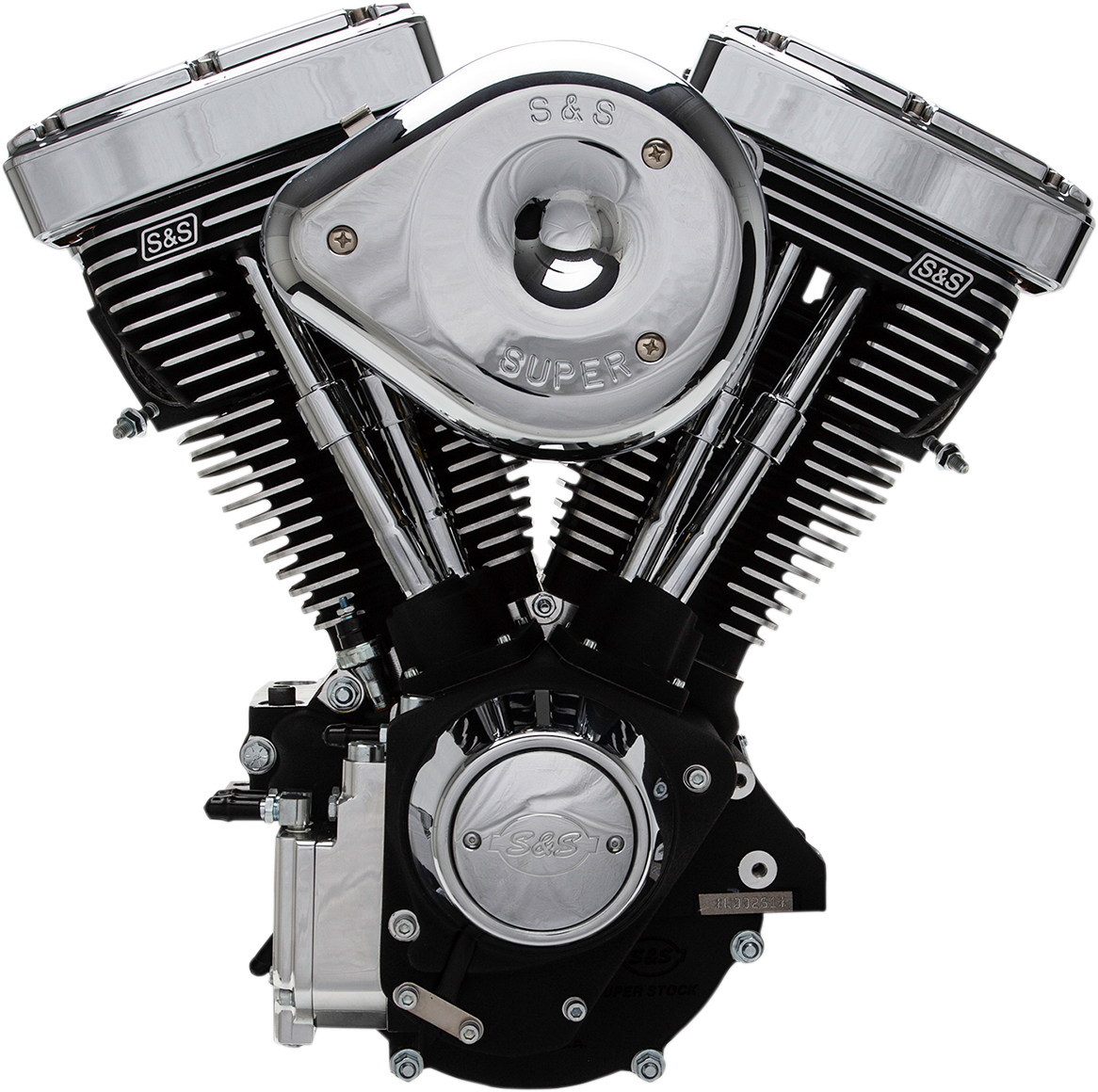 V80R Series Engine - Black - Custom Chassis | Evolution Big Twin