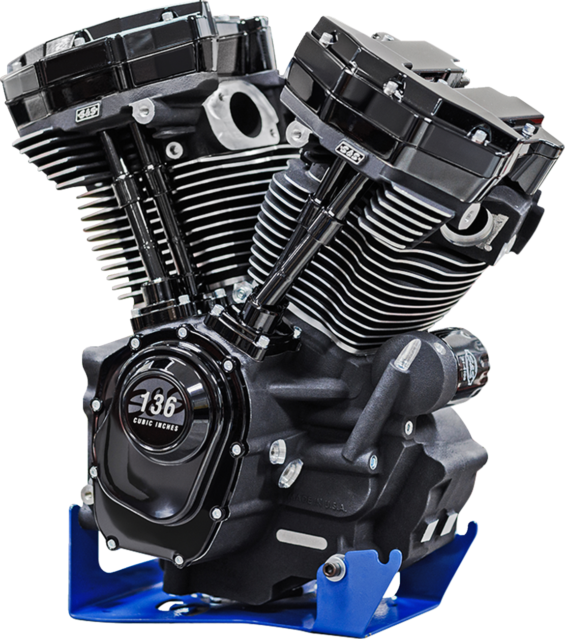 MK136 Black Edition Engine - Oil Cooled - 49 State - M8 Touring
