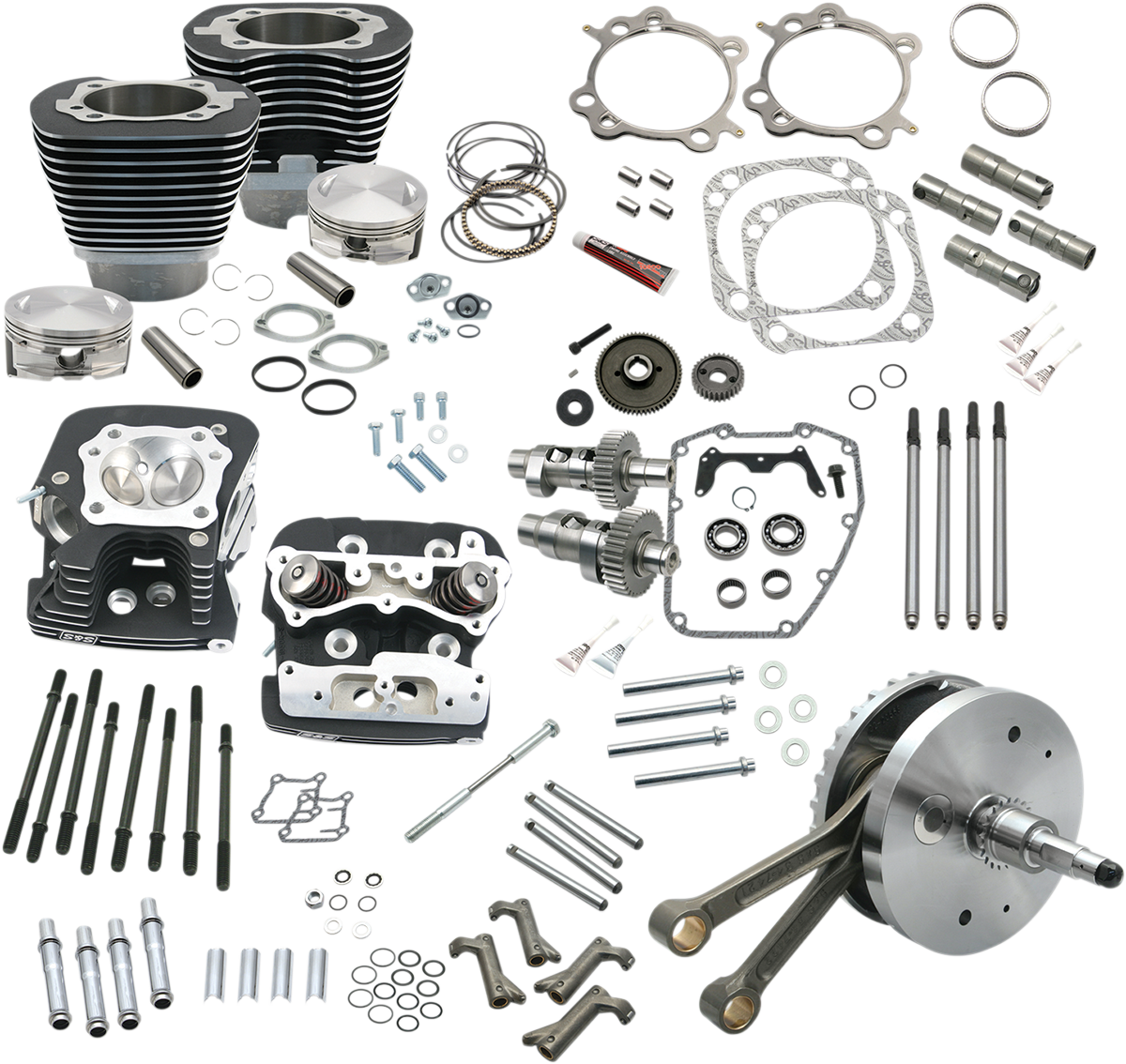 124" Hot Set Up® - Big Bore/Stroker - Wrinkle Black - 88B Twin Cam