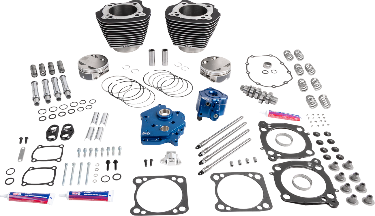 Power Package - Oil Cooled - 496 Gear Drive - Wrinkle Black w/Highlight - M8