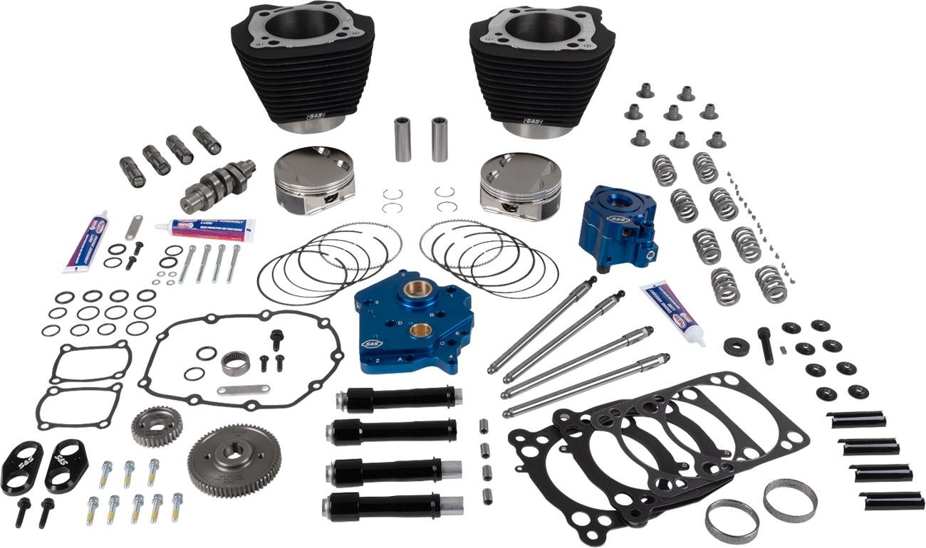 Power Pack - Oil Cooled - 496 Gear Drive - Wrinkle Black w/o Highlight - M8