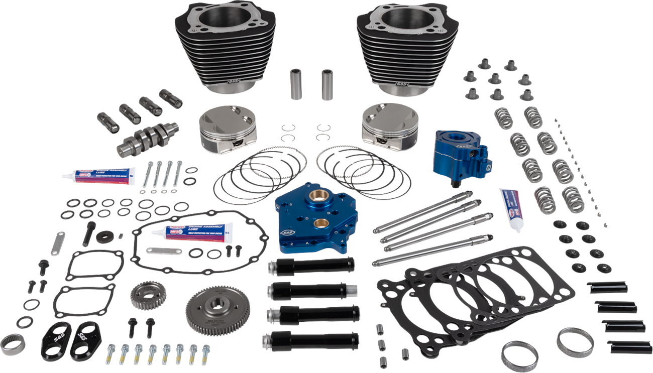 Power Pack - Oil Cooled - 496 Gear Drive - Wrinkle Black w/Highlight - M8