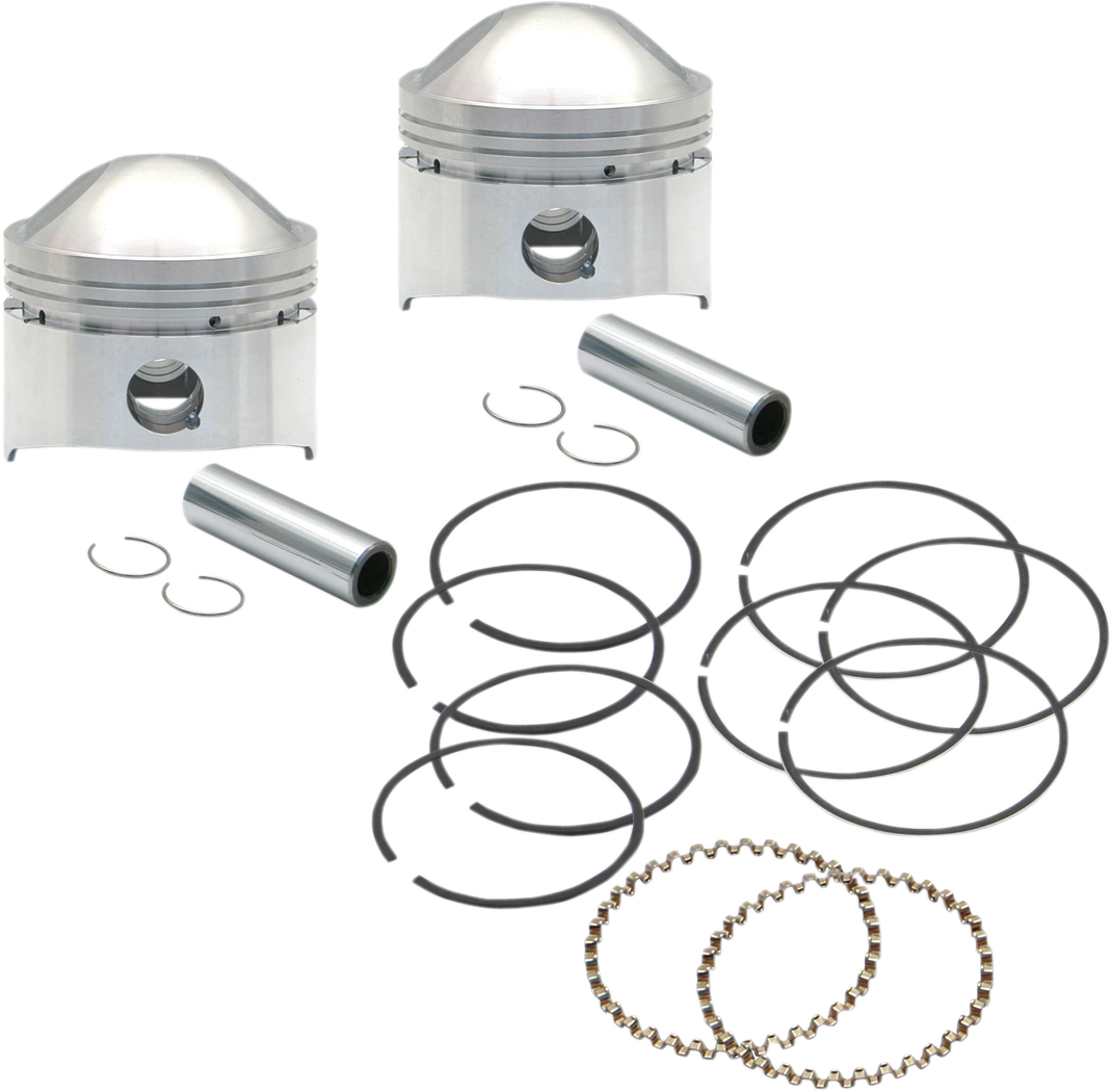 Piston Kit - Low Compression - 74" Stock Motor - Standard