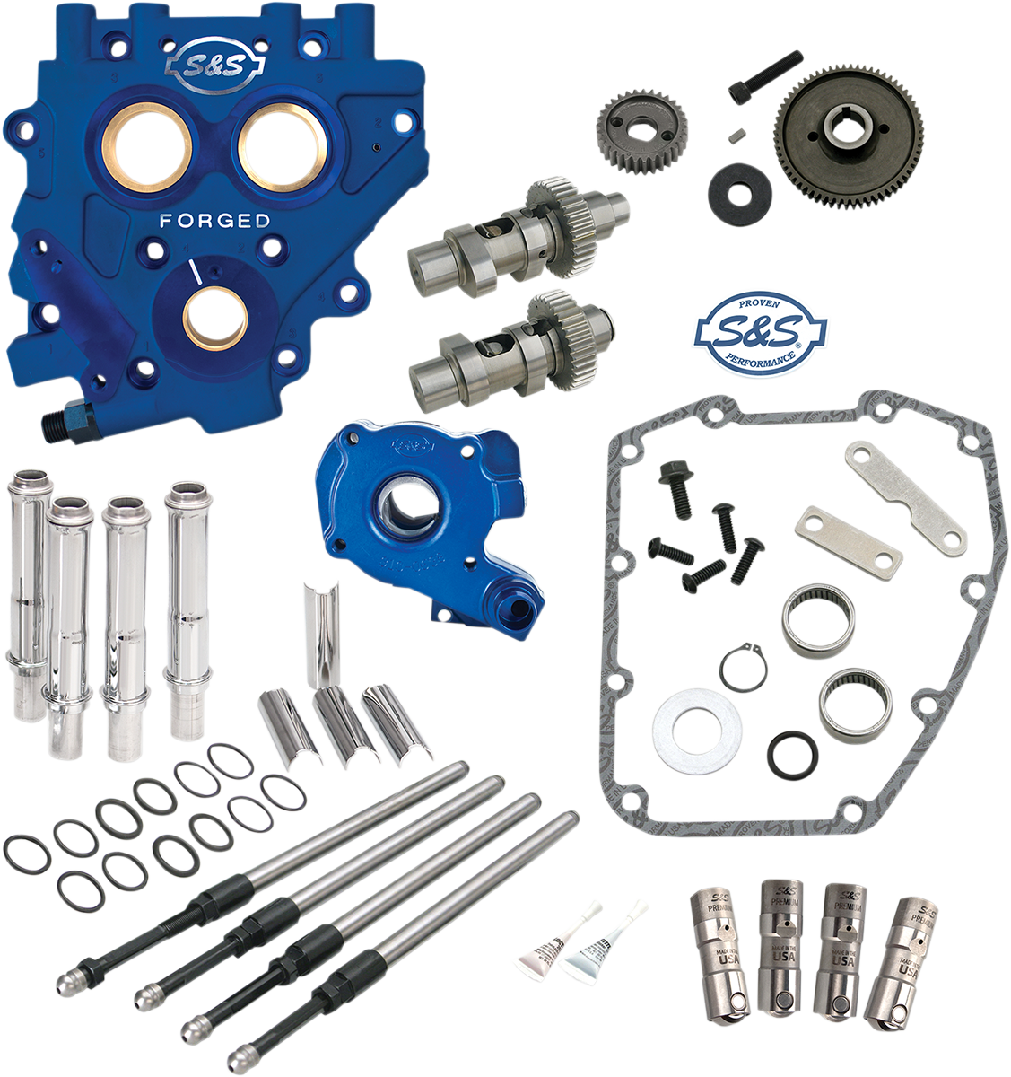 Cam Chest with Plate Kit - 551GE - Easy Start Cams - Twin Cam