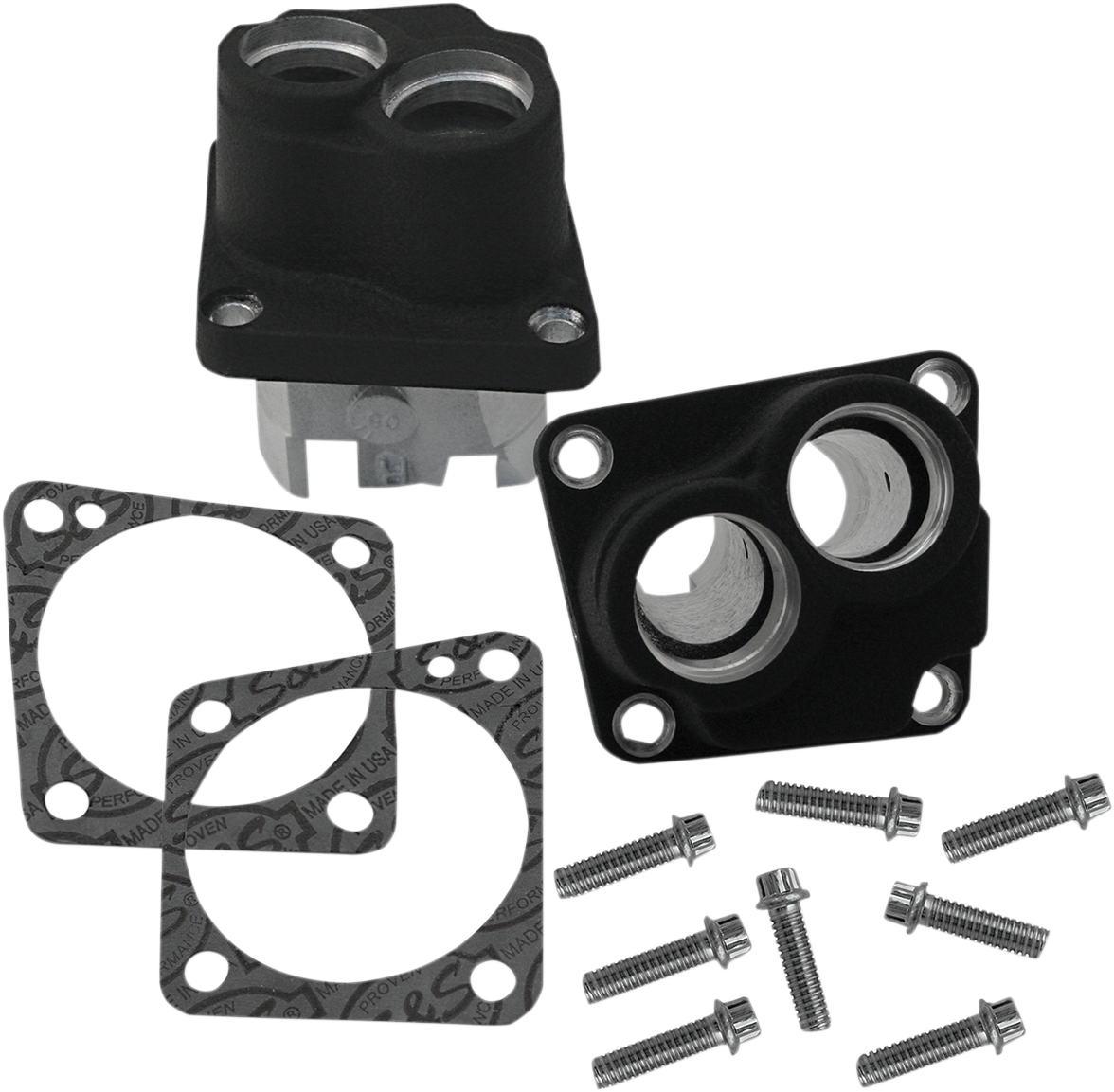 Tappet Guide Kit - Cast - Wrinkle Black - V-Series | Super Stock® Crankcases