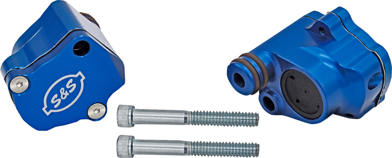 Billet Head Breather Kit - Anodized Blue - M8