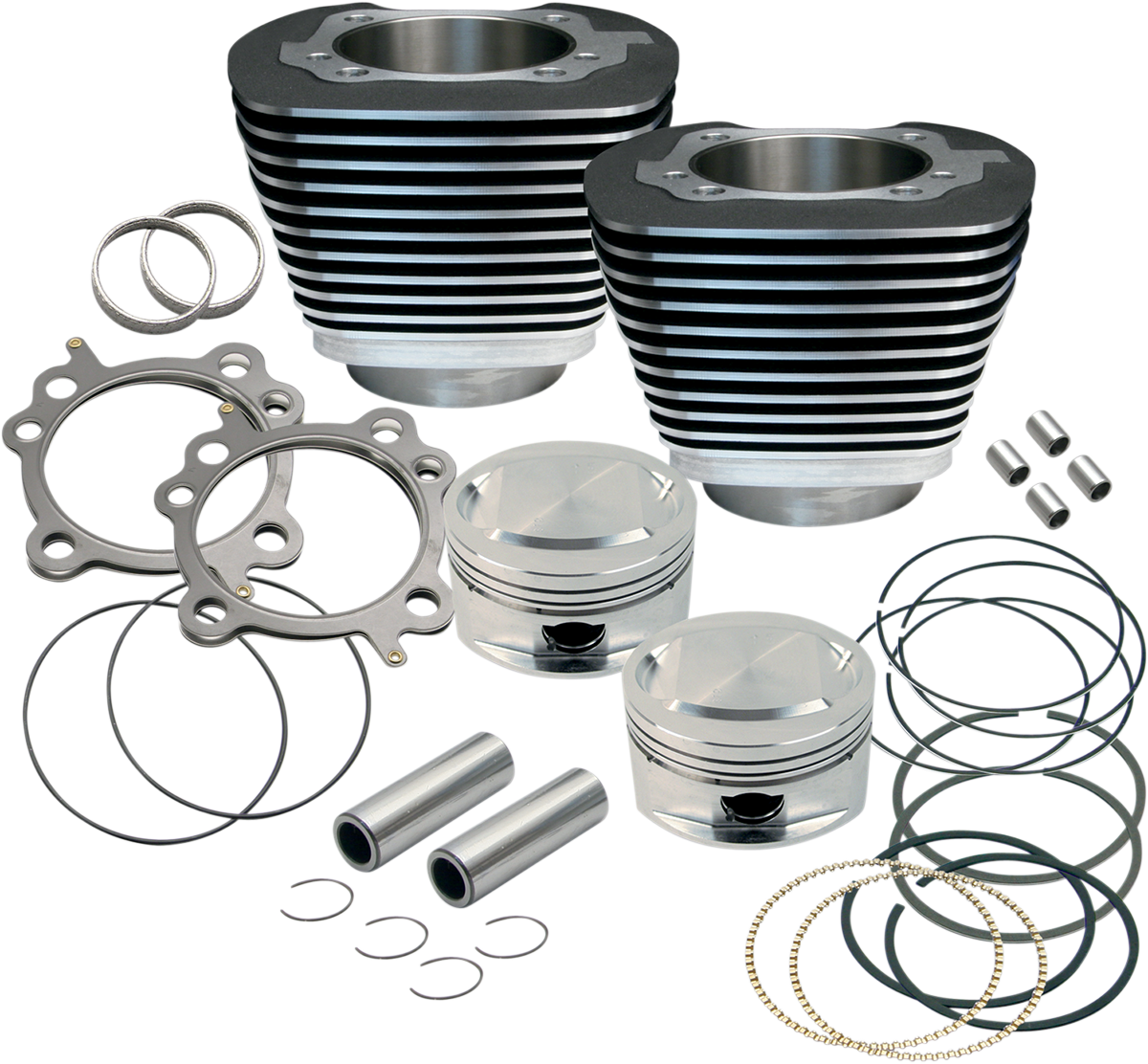 95" Big Bore Cylinder Kit - Wrinkle Black - Twin Cam