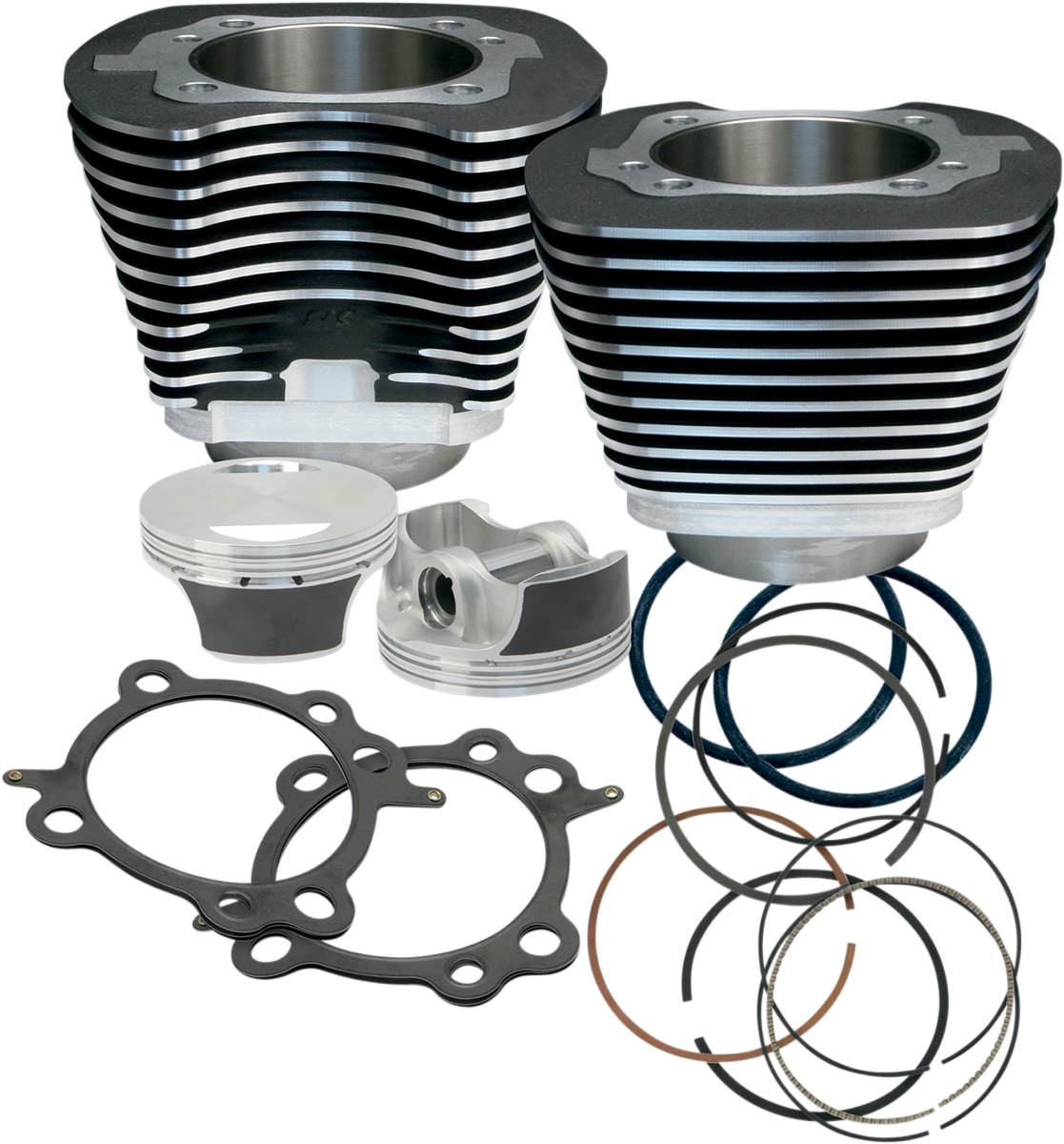 97" Big Bore Cylinder Kit - Wrinkle Black - Twin Cam