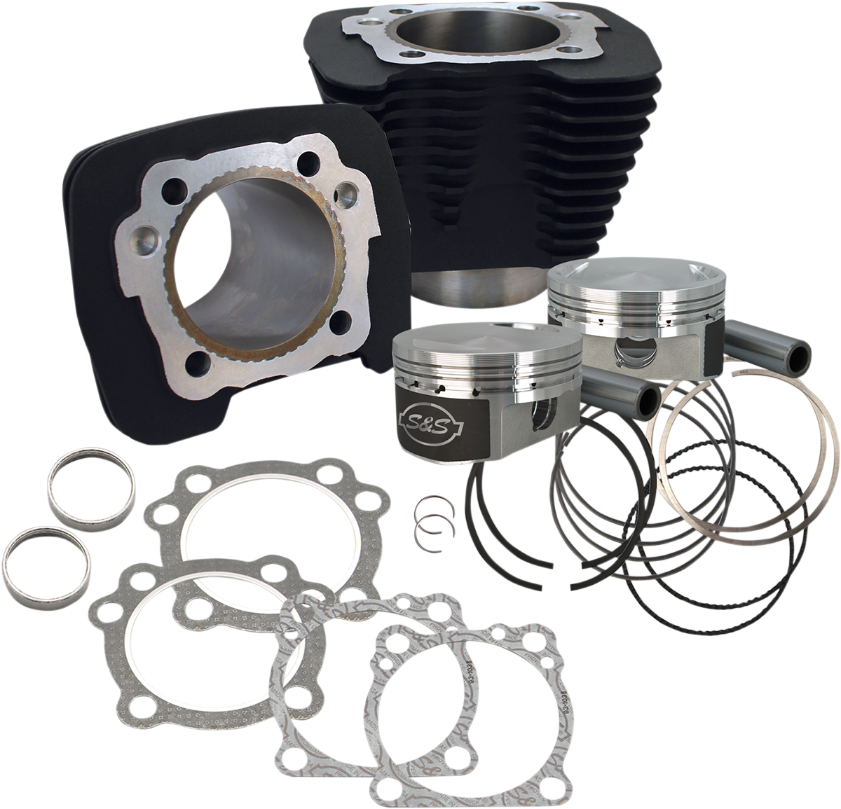 Cylinder Kit - 1200 cc Conversion - 10.3:1 Compression Ratio - Wrinkle Black - XL