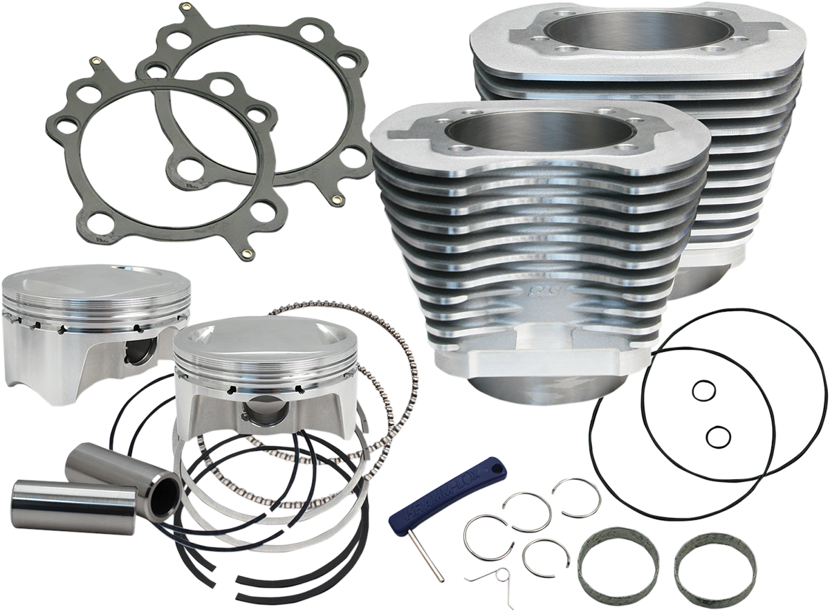 107" Big Bore Cylinder Kit - Silver - Twin Cam