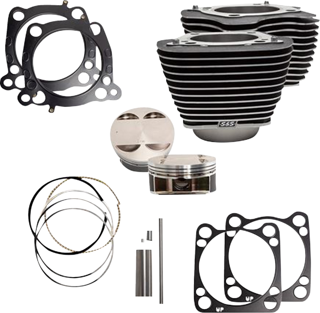 Cylinder Kit - 131" Stroker Cylinder - Wrinkle Black w/Highlights - M8