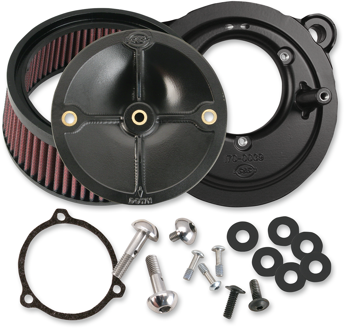 Super Stock™ Stealth Air Cleaner Kit - Black