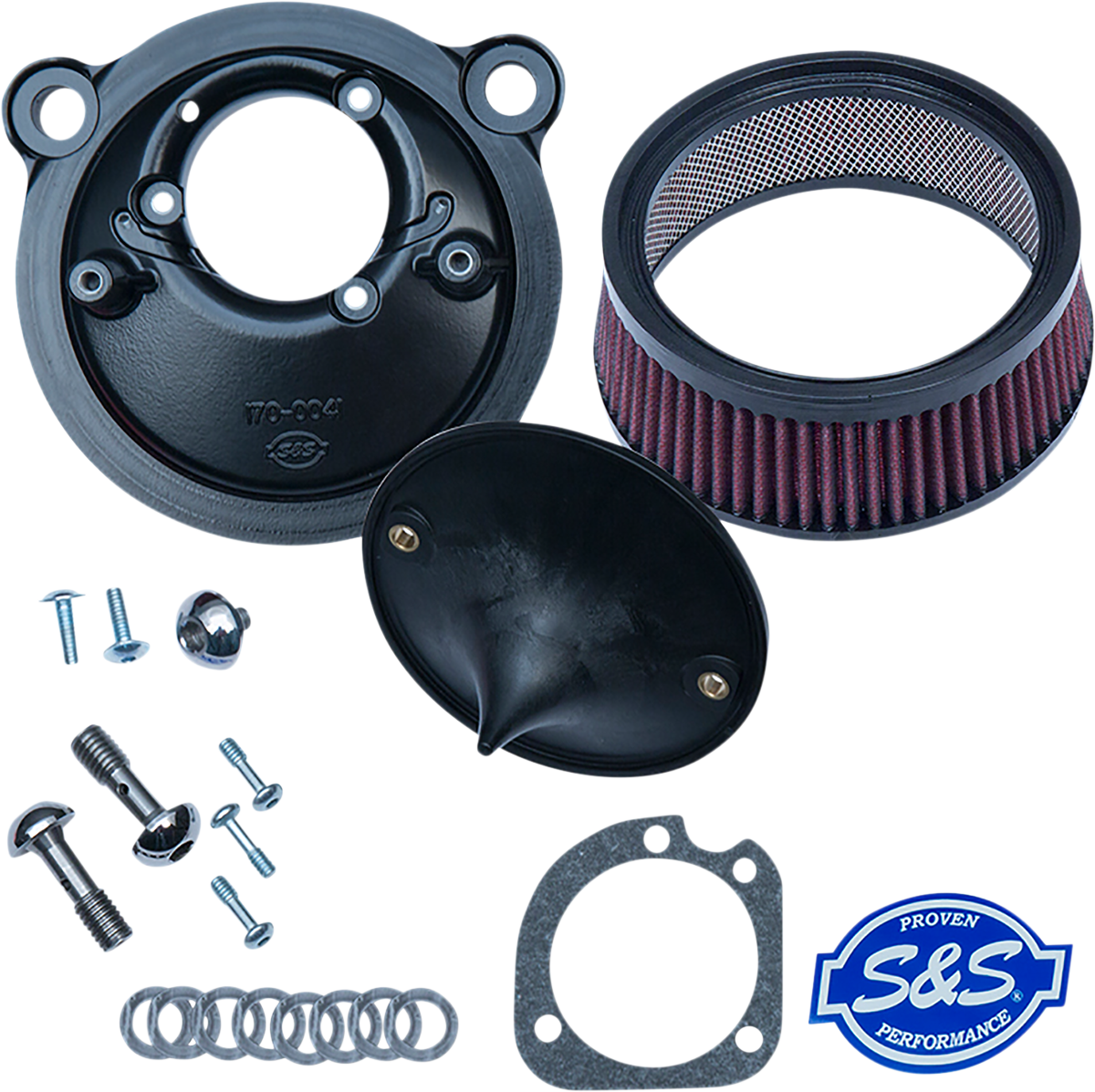 Super Stock™ Stealth Air Cleaner Kit - Black