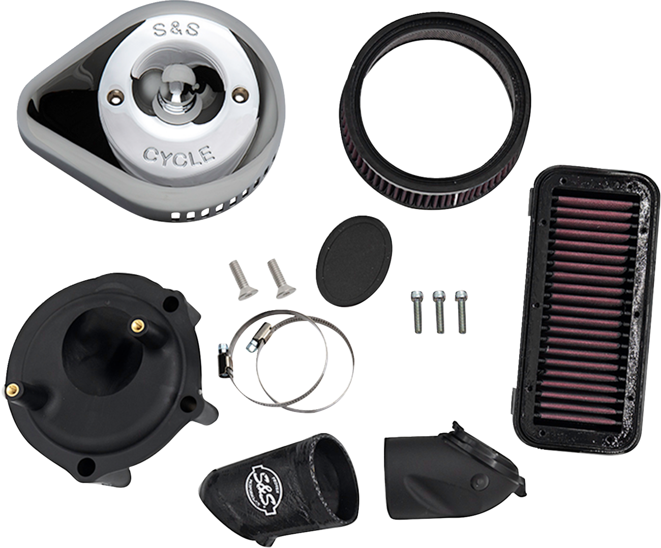 Stealth Air Cleaner Kit with Cover - Chrome - Indian