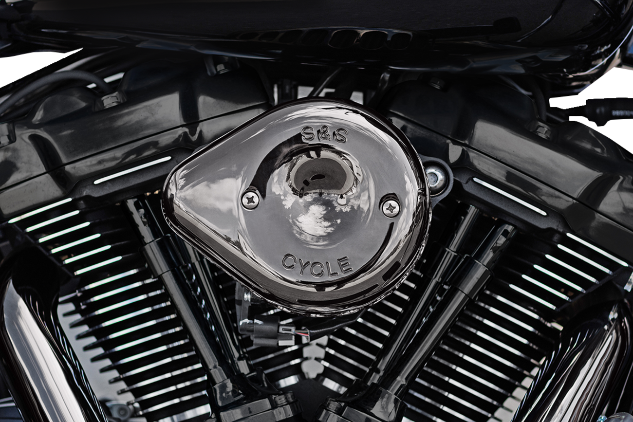 Stealth Mini Teardrop Air Cleaner Cover - M8 - Lava Chrome