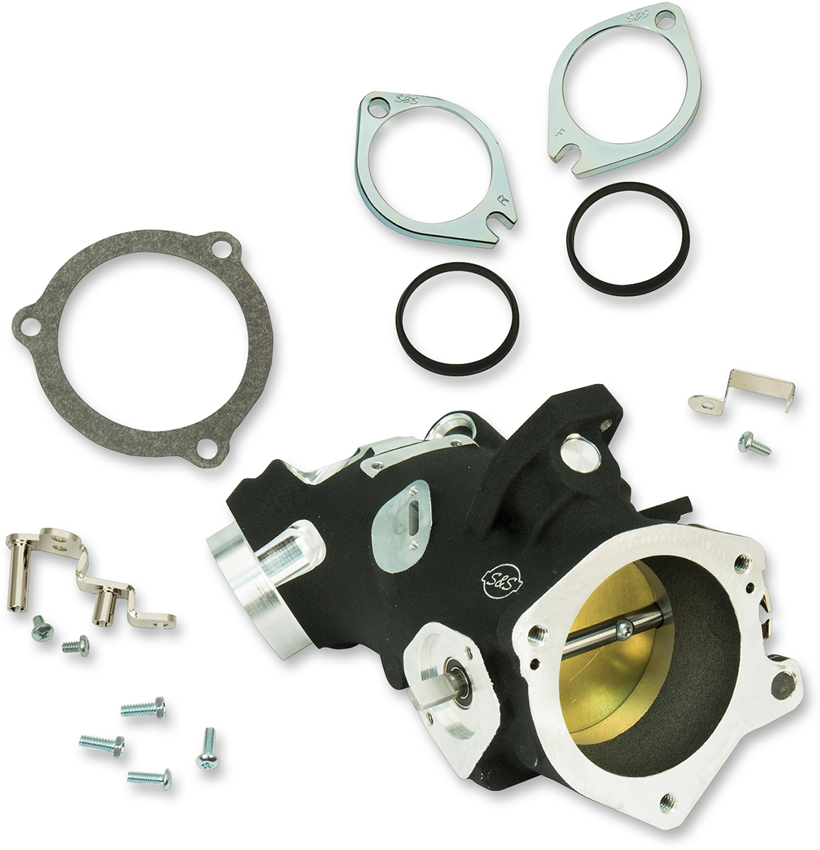 Throttle Hog Cable Operated Throttle Body Kit - Black - 58 mm - 117" Engine