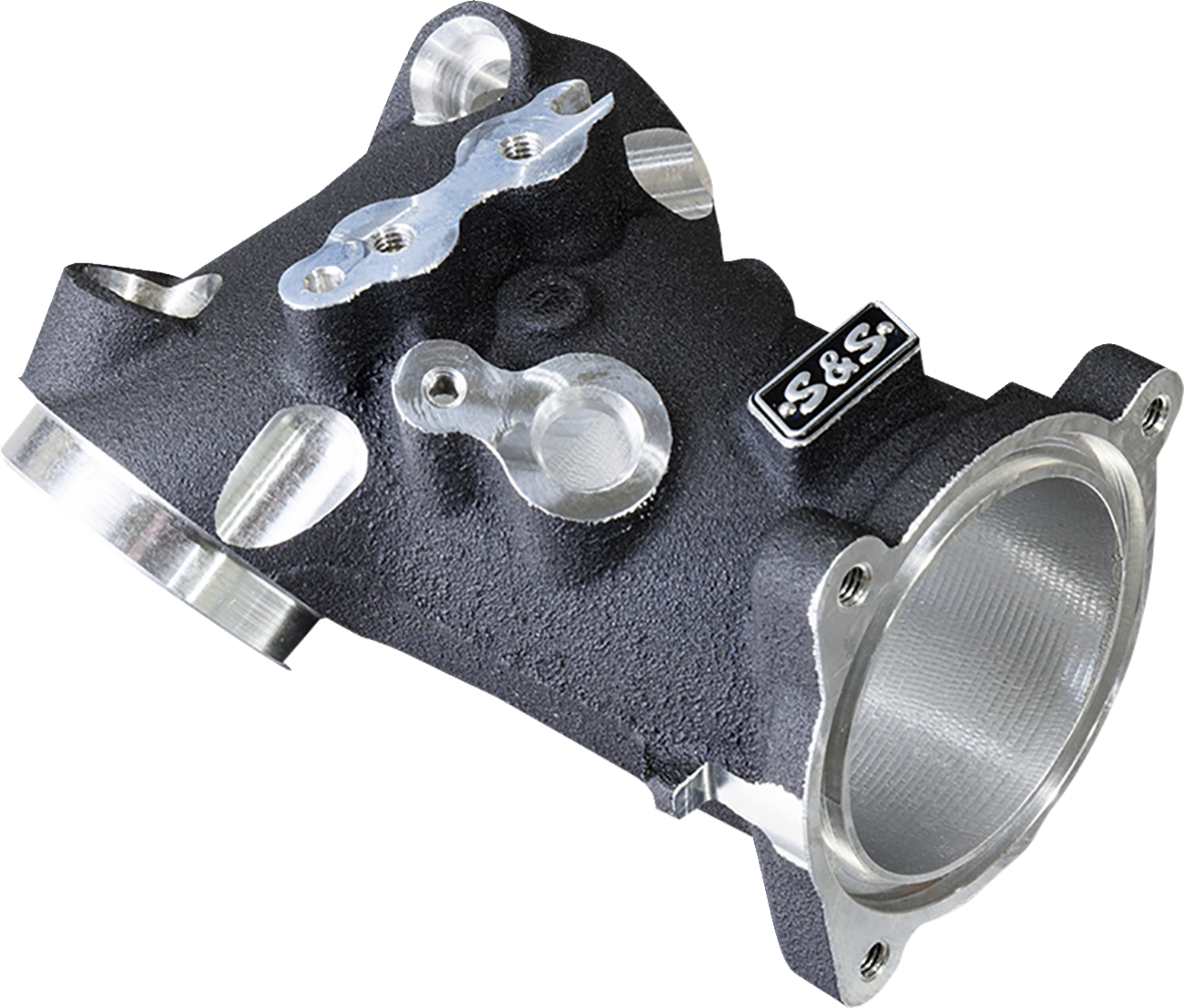 CNC-Ported 55 mm Intake Manifold - M8 - 55 mm - Black