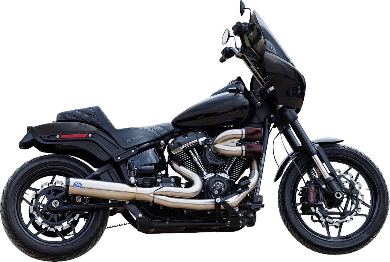 2-into-1 Qualifier Exhaust System - Race Only - Brushed Stainless