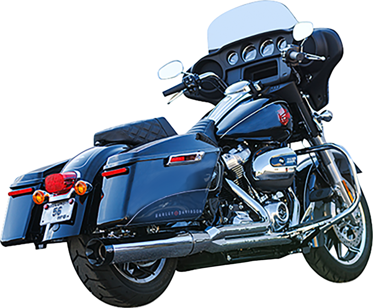 2-into-1 Sidewinder Exhaust System - 50-State - Chrome - M8 Touring