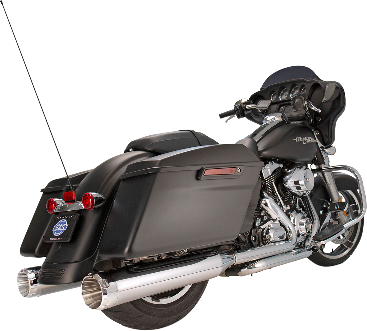4-1/2" MK45 Performance Mufflers - Chrome with Chrome Thruster
