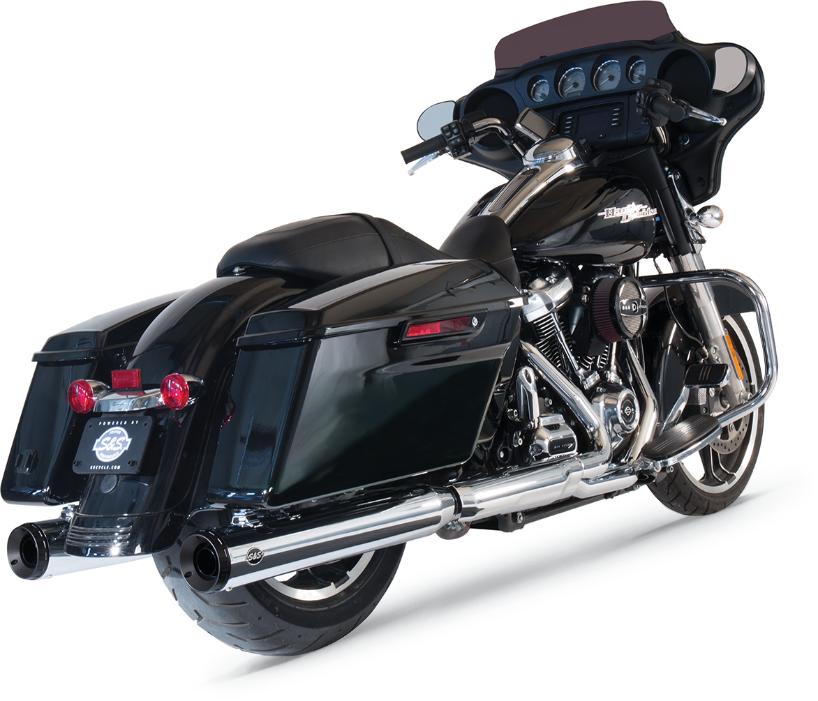 Grand National Slip-On Mufflers - Chrome - M8 FL