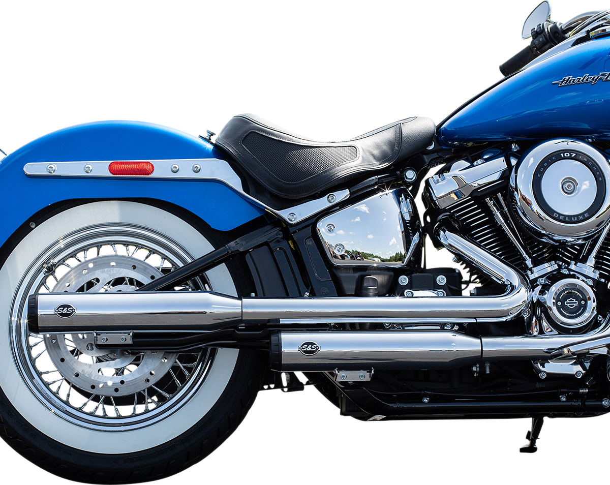 Grand National Slip-On Mufflers - Race - Chrome - FLHC/FLDE