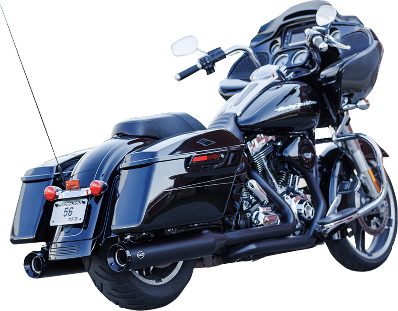 4-1/2" GNX Slip-On Mufflers - Guardian Black