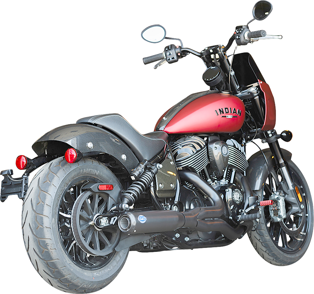 2-into-1 Qualifier Exhaust System - Guardian Black - 49-State - Indian Chief