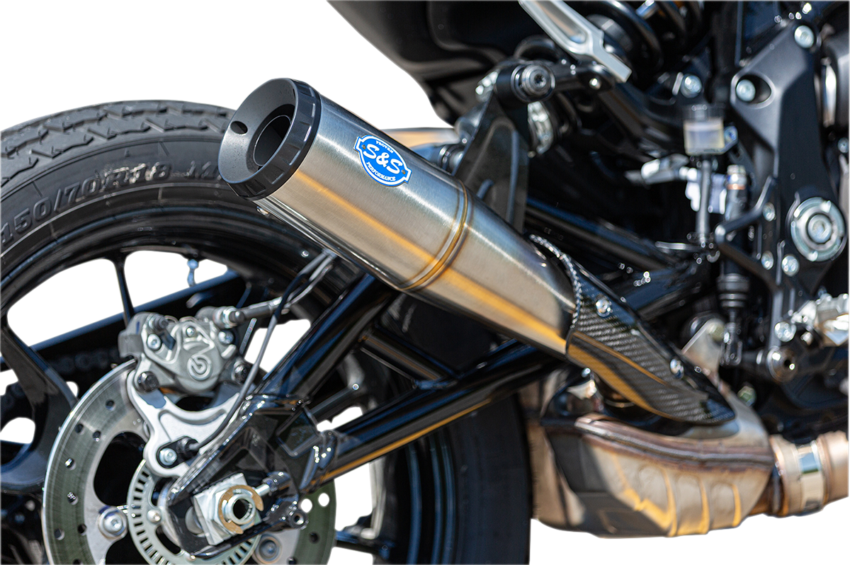 Grand National Slip-On Muffler - Stainless Steel - FTR 1200