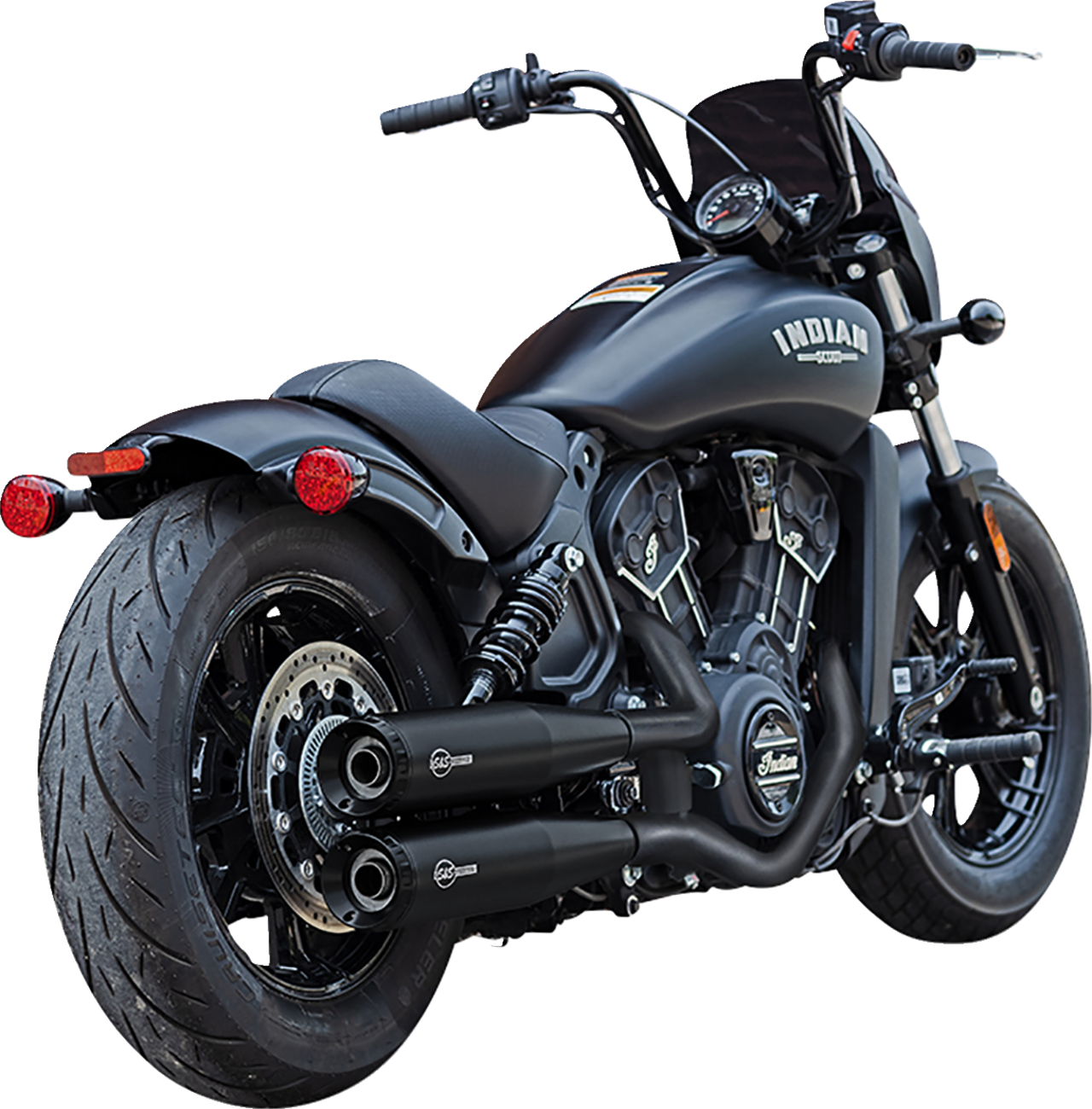 Grand National Slip-On Mufflers - Black - 50-State