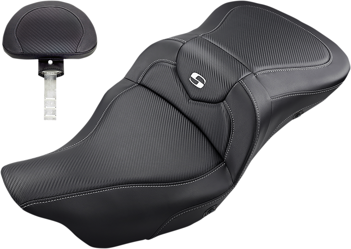 Heated Roadsofa™ Seat - Carbon Fiber - w/ Backrest - FL '08-'24