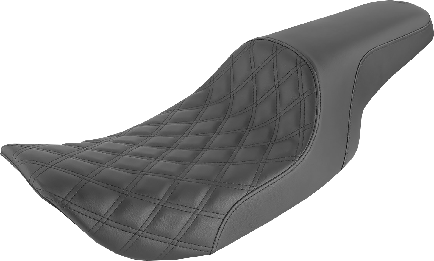 Profiler Seat - Front Lattice/Rear Smooth - Black - FLHR/X '97-'07