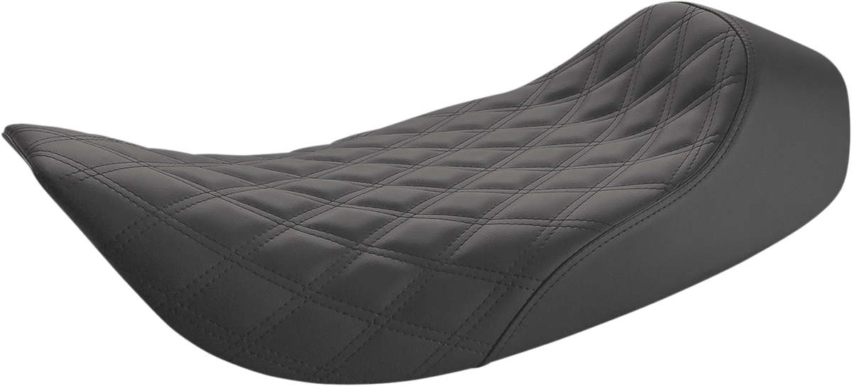 Renegade™ Solo Seat - Lattice Stitched - Black - FLH '97-'07