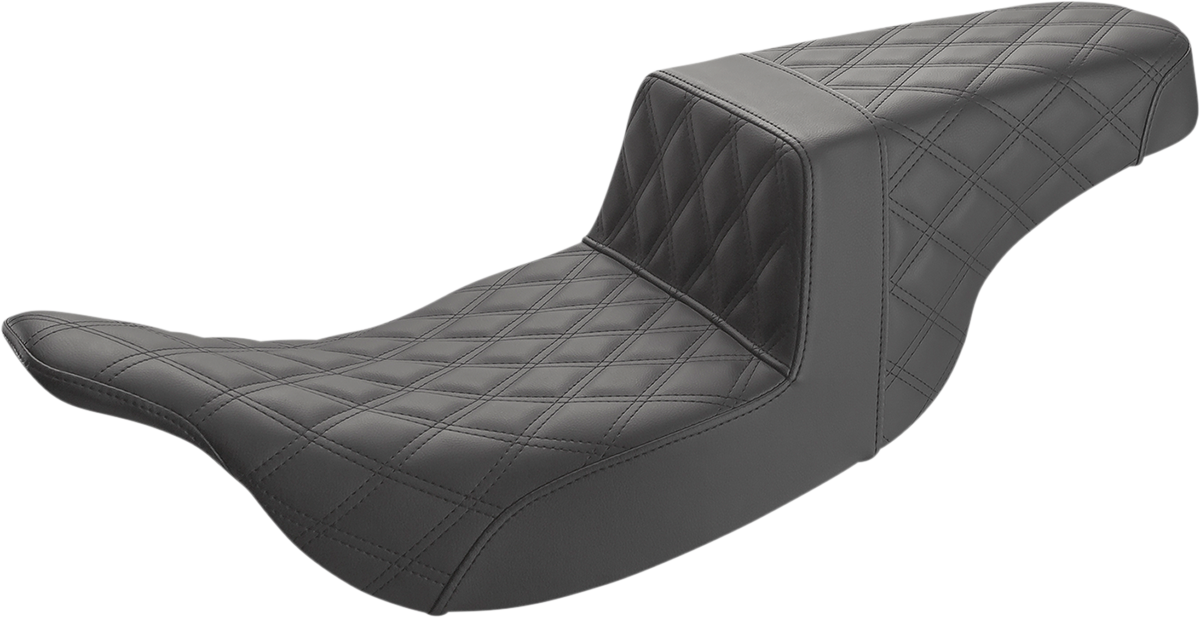 Step-Up Seat - Full Lattice Stitch - Black