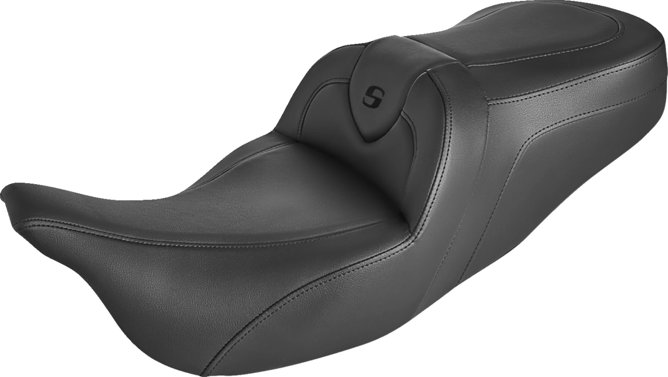 Roadsofa™ Seat - without Backrest - Black/Black Stitch - FLH/FLT '08-'24