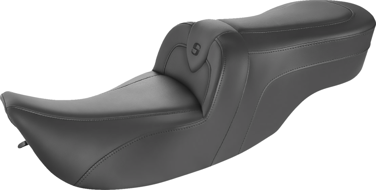 RoadSofa™ Seat - without Backrest - Black w/ Black Stitching - FLH/FLT '97-'07