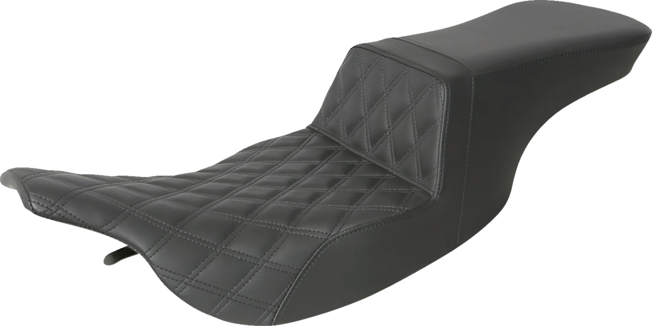Tour Step-Up Seat - Front Lattice Stitch - Black - FL '97-'07