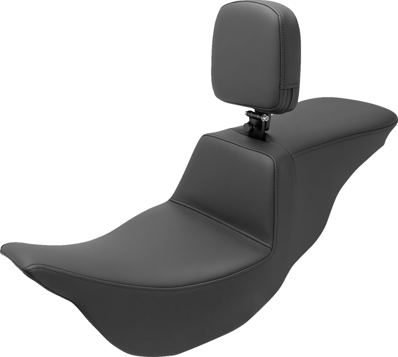 Tour Step-Up Seat - Rider Backrest - Plain - FL '08-'24