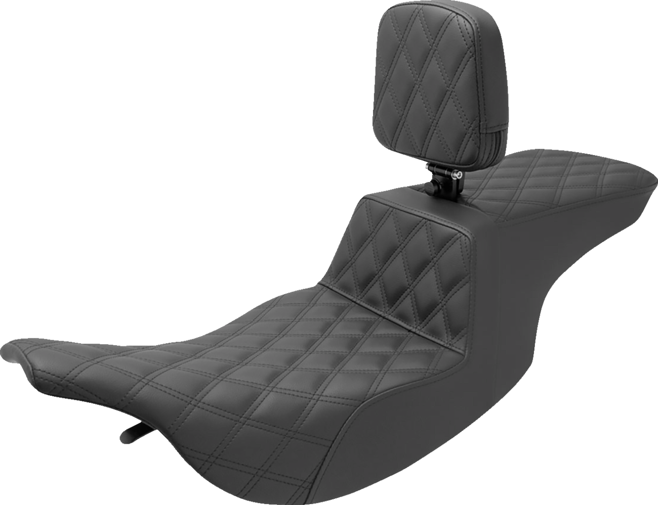Tour Step-Up Seat - Rider Backrest - Full Lattice Stitch - FL '97-'07