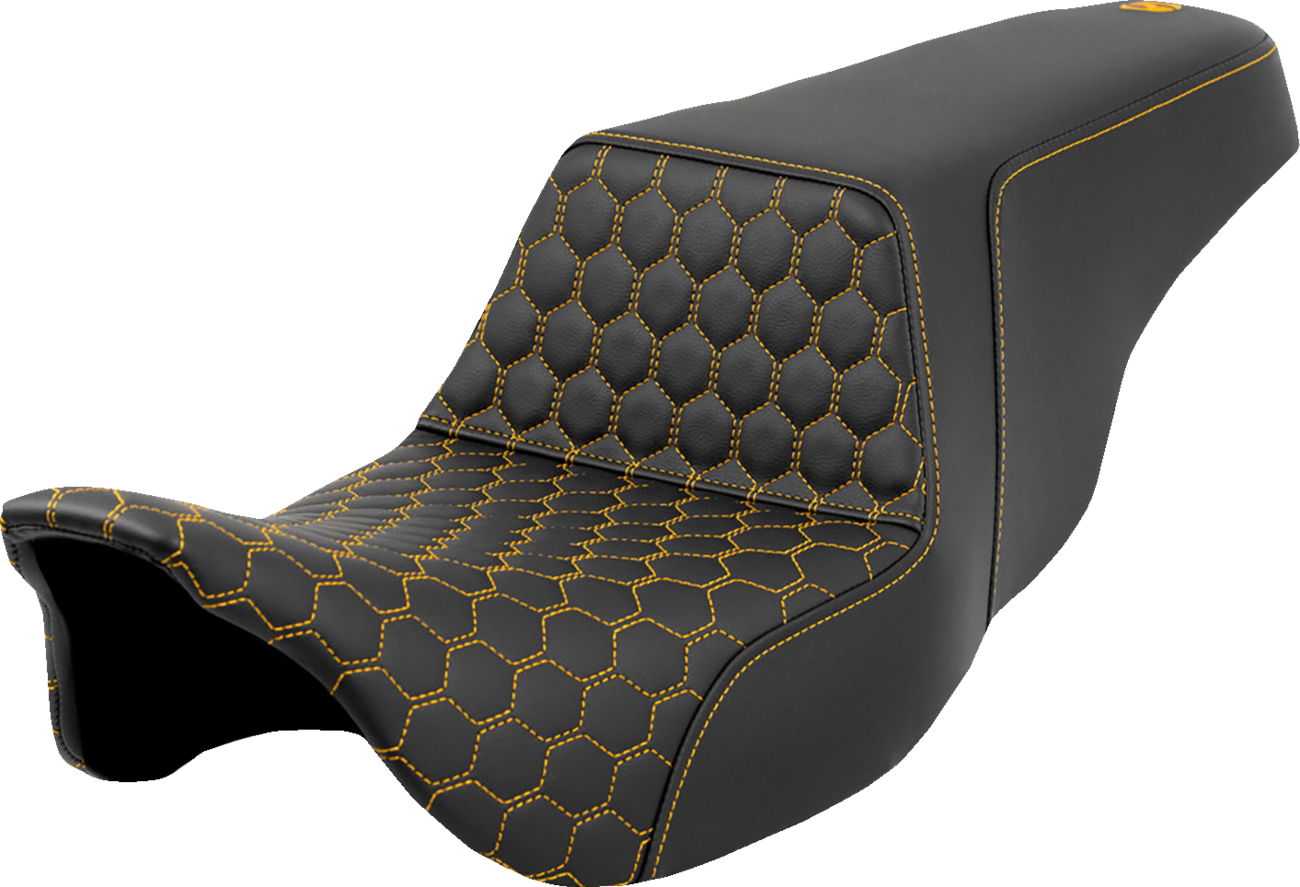 Step-Up Seat - Honeycomb - Gold Stitching - FL '08-'23