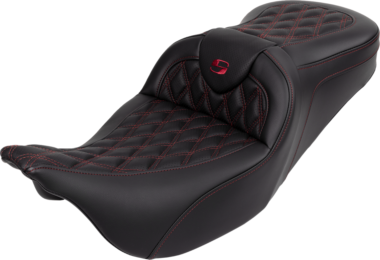 Roadsofa™ Seat - with Backrest - Wine Berry Stitch - FL '08-'23