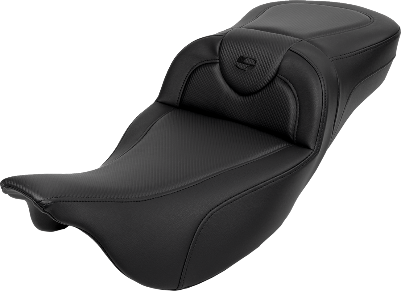 Roadsofa™ Extended Reach Seat - Carbon Fiber - Black Stitch - Backrest - FL '08-'24