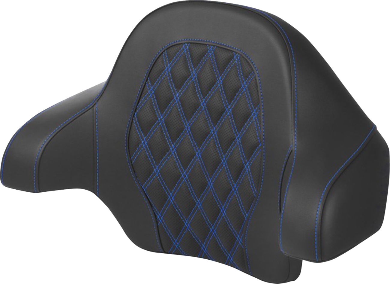 Tour-Pak® Backrest Pad - Lattice Stitch - Blue Stitch - FL '14-'24